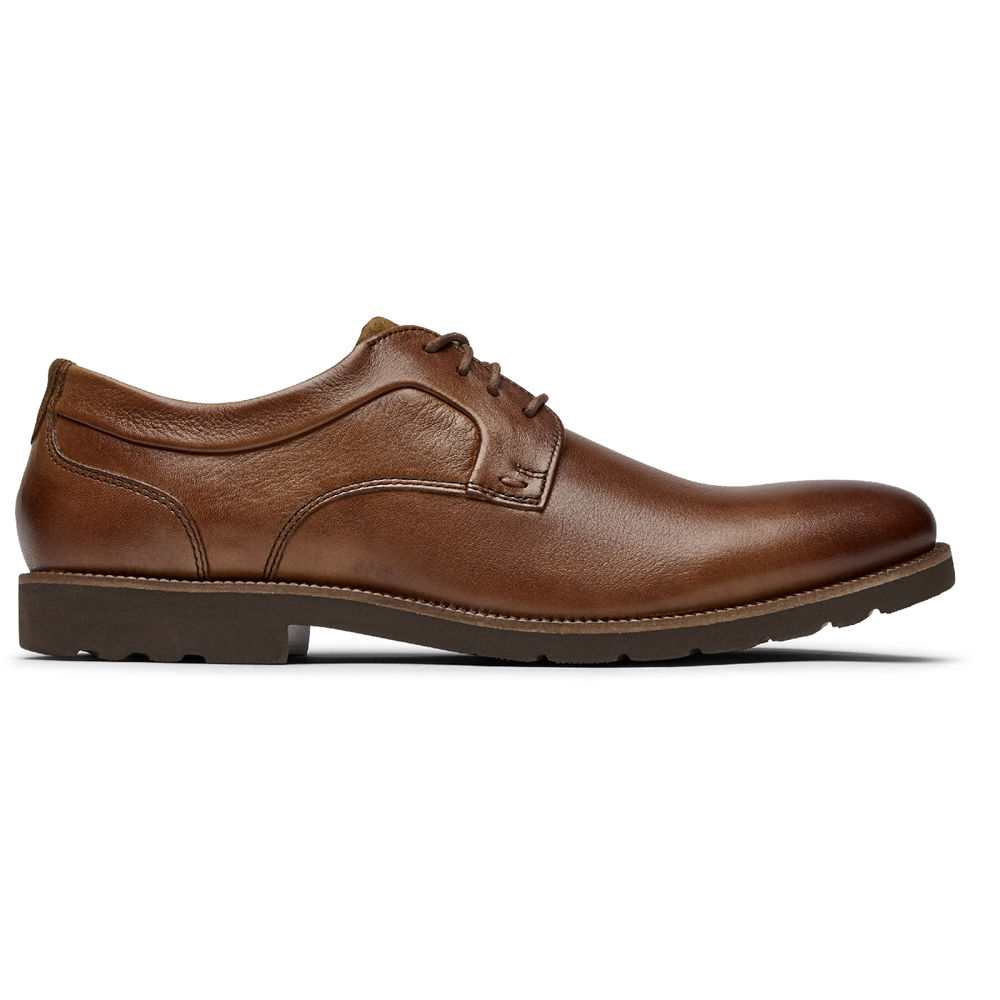 Rockport Mens Sharp & Ready 2 Plain Toe - Oxfords Brown - ZWB721839